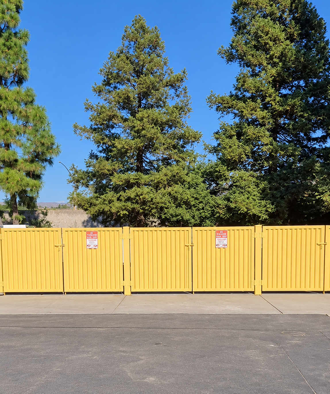 Completed exterior fence painting project