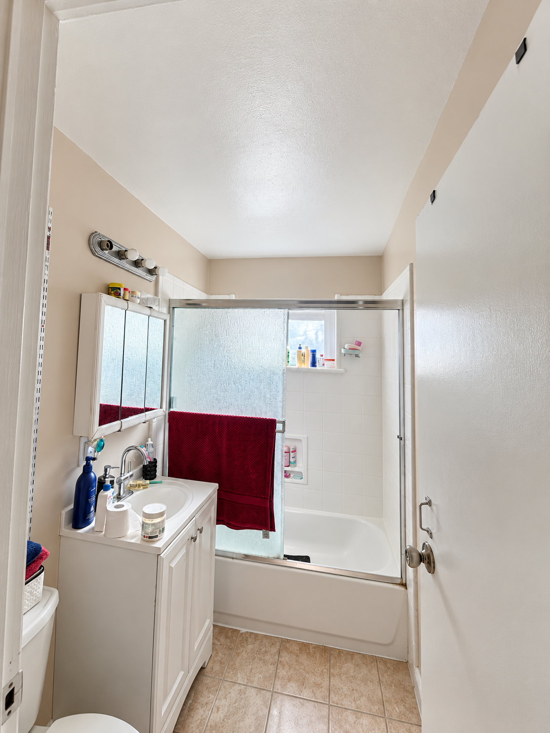Completed bathroom painting project